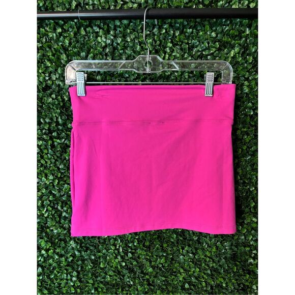 Free People Hot Pink Y2K Style Mini Skirt Sz Medium NWT - Picture 2 of 3